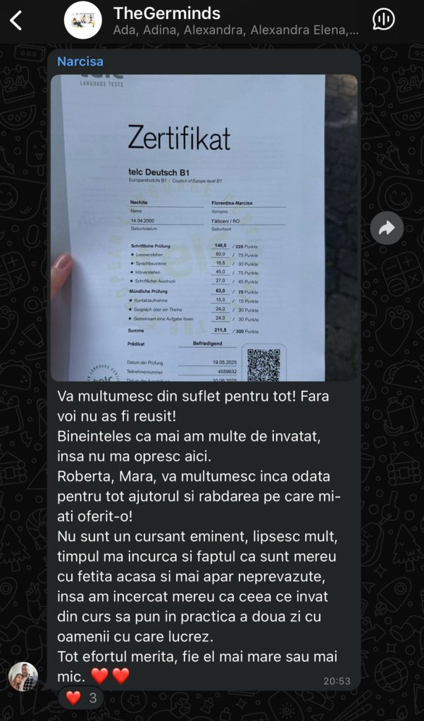 Rezultatele finale 3